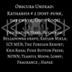 Obscura Undead: Katharsis #2 (post-punk, darkwave, goth rock) logo