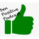 Den Positive Podcast- Zoom ind på månen og blomstrende tulipanmarker logo