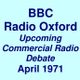 BBC Radio Oxford =>>   What Will UK Commercial Radio Sound Like?   <<= April 1971 logo