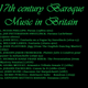 17th Century Baroque Music in Britain logo