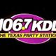 KDL 106.7 FM Dallas-Ft Worth-2002-1B1 The Texas Party Station logo