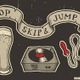 The Happy Jazz Radio Show presents....Jazz with a hop, skip and a jump by Adrian Leach logo