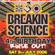 Dj Brockie MC´s Det, Eksman live at Breakin Science 4th Birthday  logo