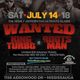 Wanted Sound Clash - King Turbo v RootsMan@1158 Aerowood Drive Mississauga Toronto Canada 14.7.2018 logo