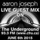 Aaron Joseph LIVE on The Underground (93.3 FM / www.cfru.ca) (June 6th 2015) logo