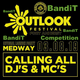 EMG X OUTLOOK MEDWAY LAUNCH PARTY DJ COMPETITION / Bassline / BandiT logo