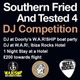 Southern Fried Tested 4 W.A.R! DJ competition           logo