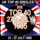 UK TOP 40 : 21-27 JULY 1985 logo