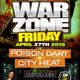 War Zone - City Heat v Poison Dart@Vybz Lounge FT Lauderdale Florida 27.4.2018 logo