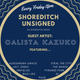 Shoreditch Unsigned #13 - Guest Artist of the week: CALISTA KAZUKO - 8th December logo