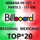 BILLBOARD REGIONAL MEXICANO - TOP 20 pt.2 (11-20) - ORIGINALES*CON LISTA- SEMANA OCT 4 logo
