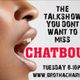 THE CHATBOUT TALKSHOW - 01.11.2022 - TOPIC - IS IT BIBLICAL FOR FEMALES TO BE BISHOPS OR APOSTLES? logo