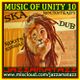 MUSIC OF UNITY 10= The Upsetters, Lee Perry, Clancy Eccles, Justin Hinds, Derrick Morgan, LordTanamo logo