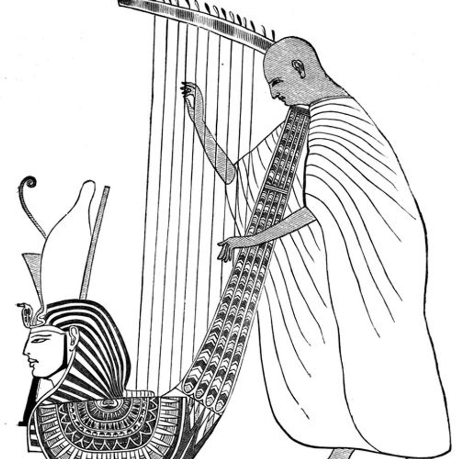 Арфа и флейта в древнем Египте