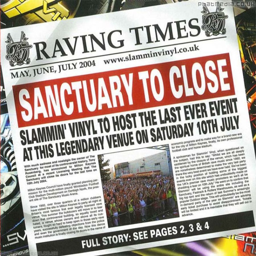 Andy C & DJ Hype Slammin Vinyl 'Sanctuary to Close' 10th July 2004 by