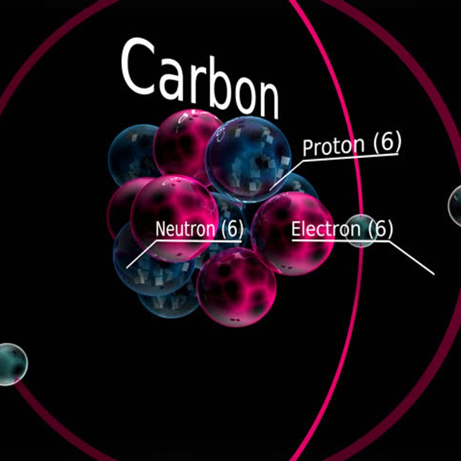 Модель атома углерода рисунок