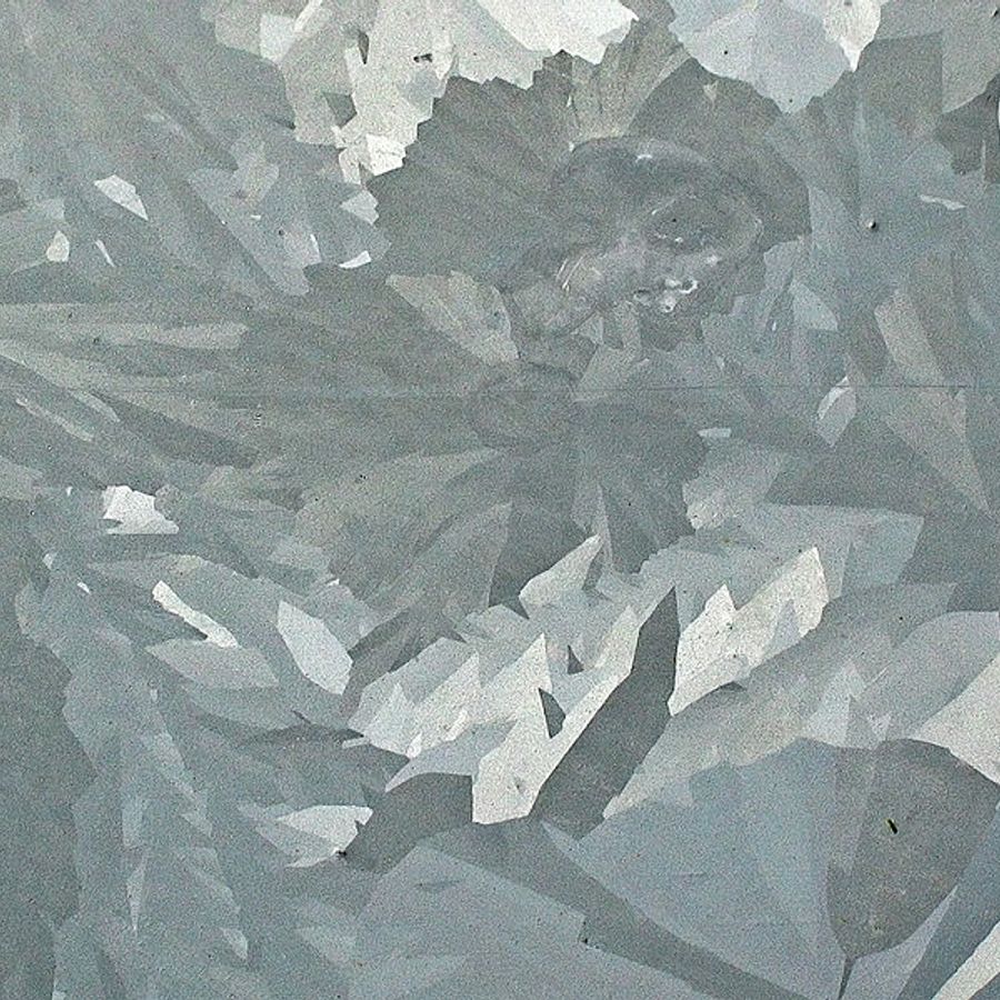 Оцинкованный лист с узором кристаллизации