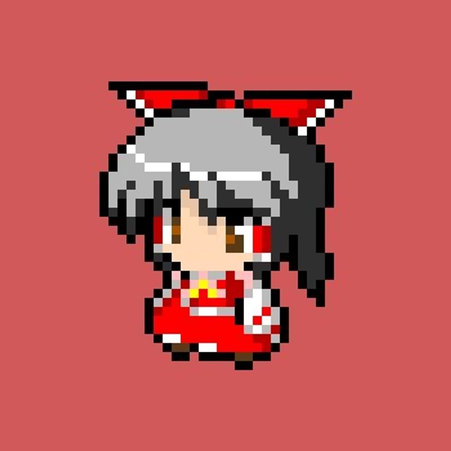 Touhou Project reimu hakurei Pixel Art