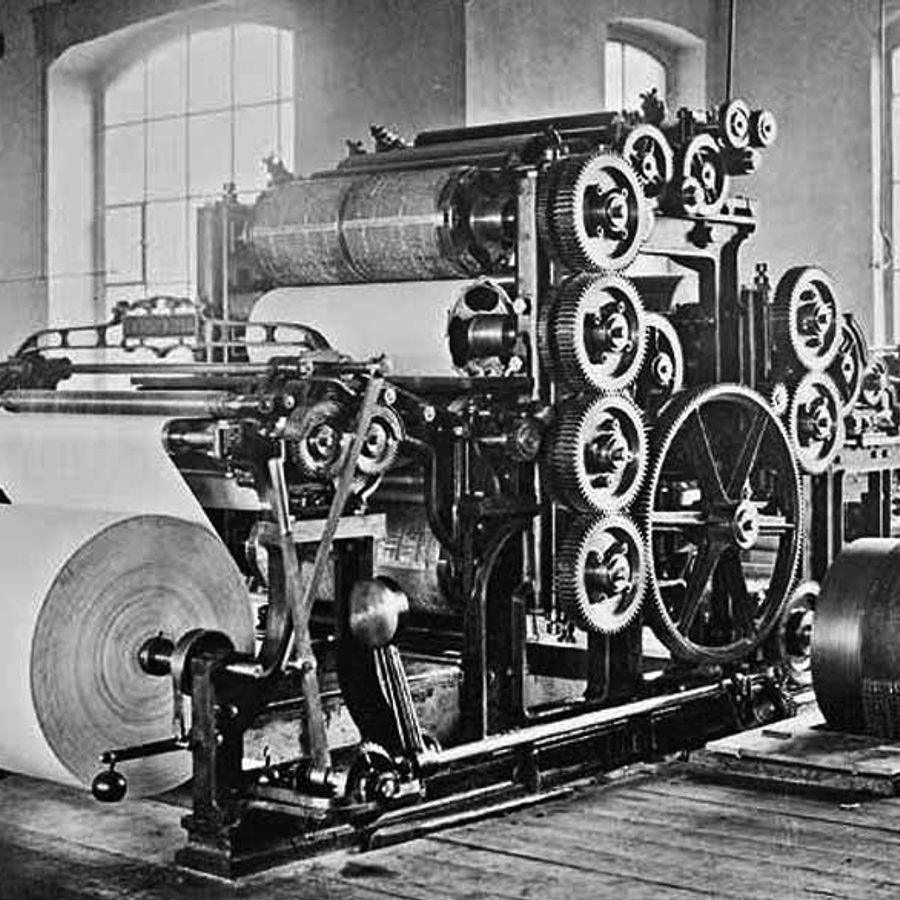1846: Ротационная печатная машина: Ричард Хоу