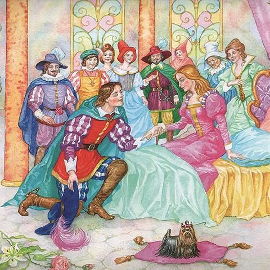 Сказка спящая красавица с картинками