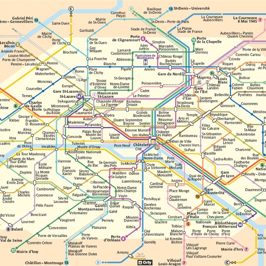 Метро парижа схема сталинград