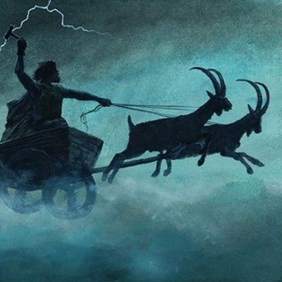 Тор на колеснице мифология