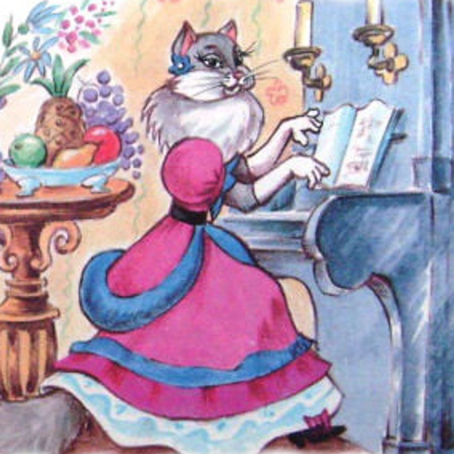 Рисунки кошкин дом маршак