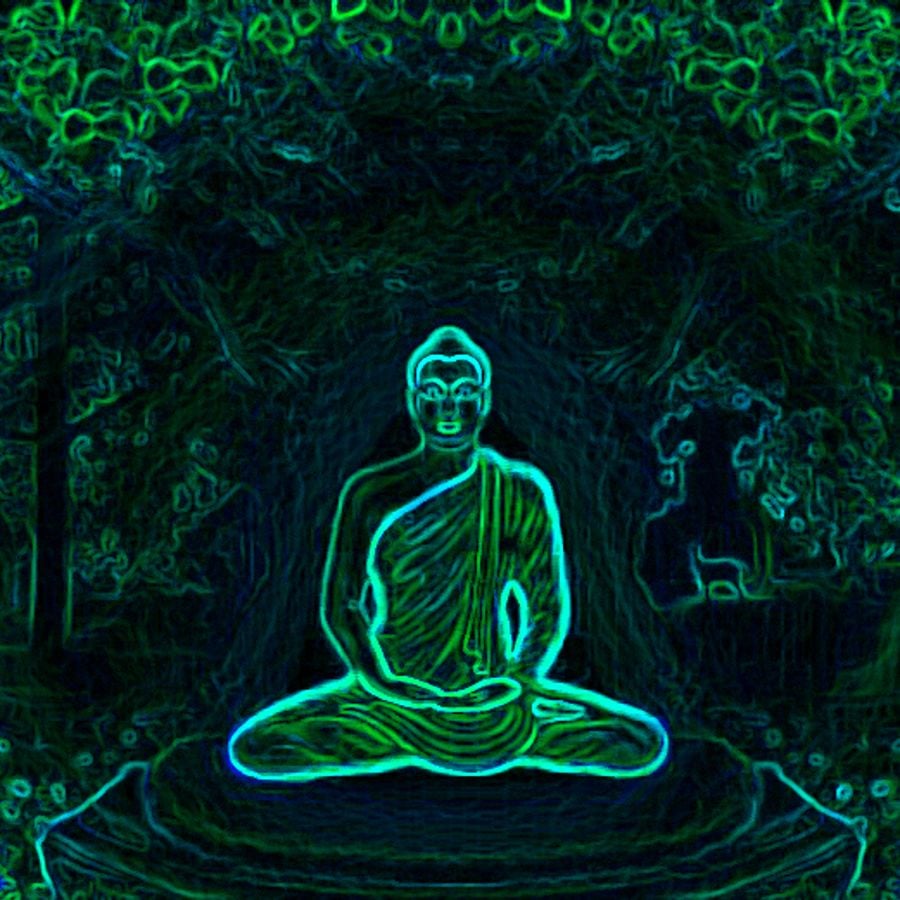 Будда психоделика арт