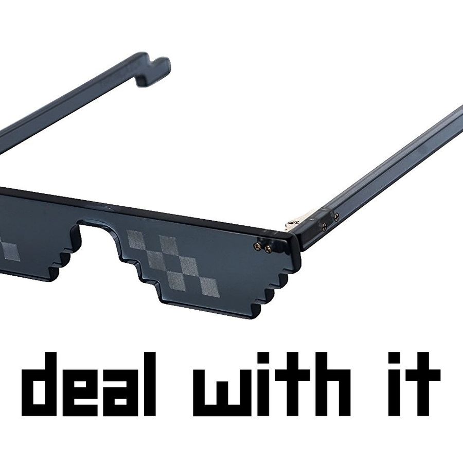 Deal with it. Очки deal with it. Солнечные очки мем. 8 битные очки. Солнцезащитные очки пиксельные.