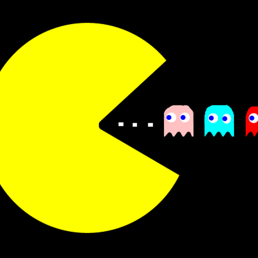 Miss pacman original. Пакман ест. Пакман мемы. Баннер Пакман. Оранжевый призрак Пакман.