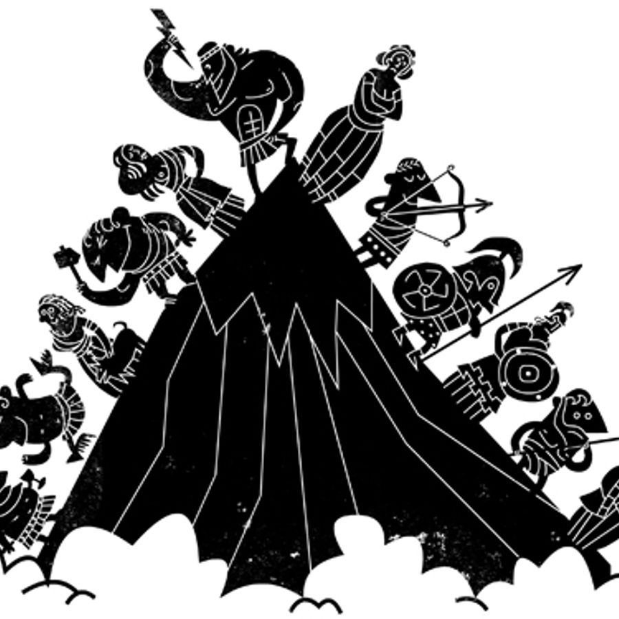 Гора олимп рисунок