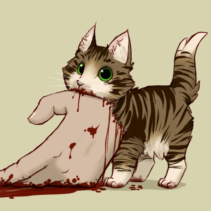 Как нарисовать кошку убийцу