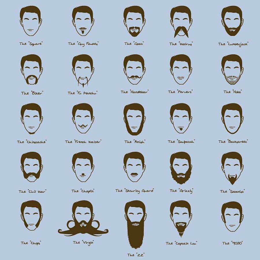 разновидности бороды у мужчин фото и названия
