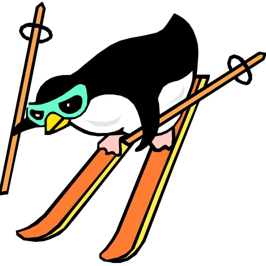 Пингвин лыжник